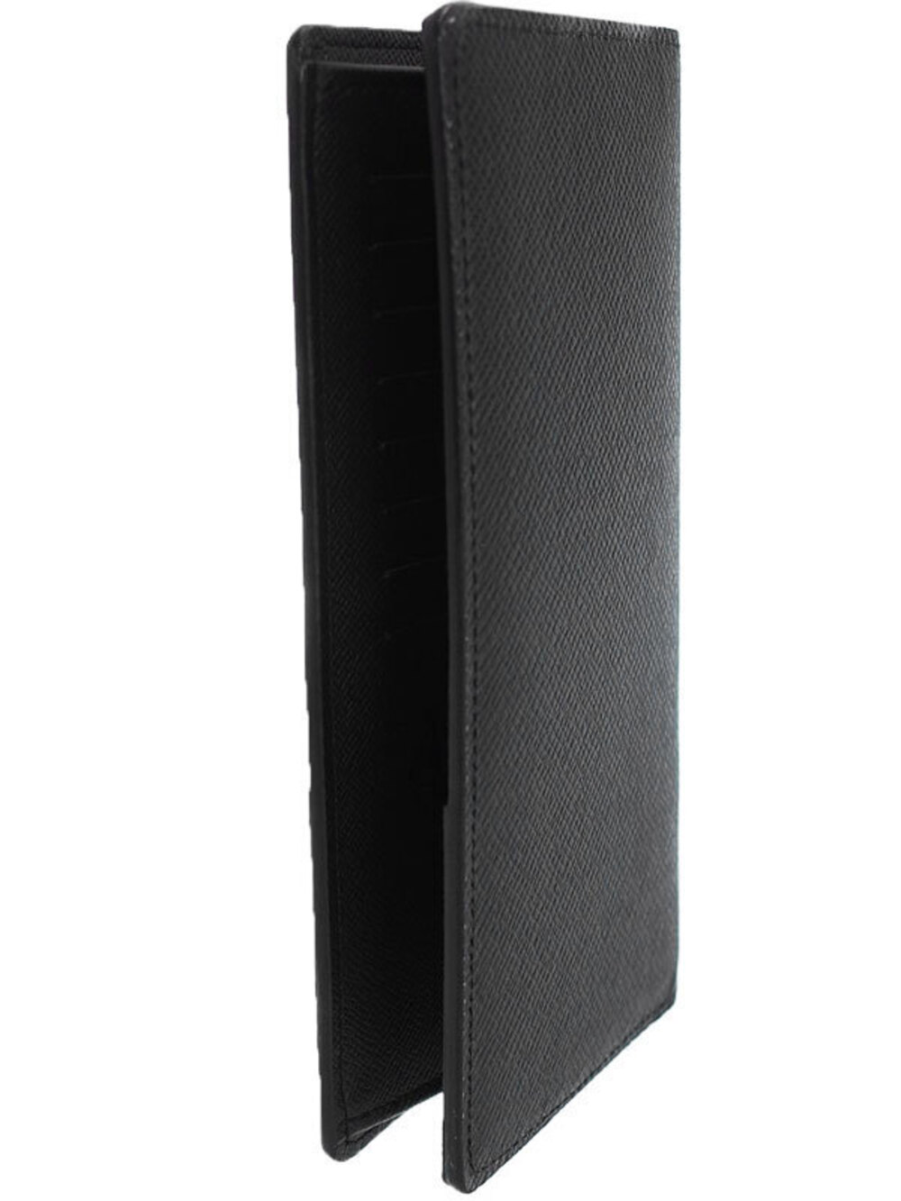 Louis Vuitton Taiga Wallet Long fold Bi Portefeuille Black